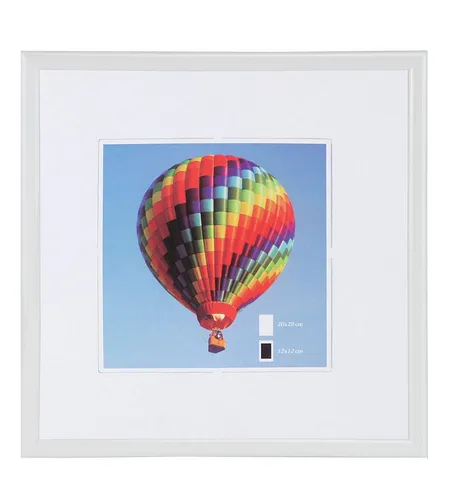 IDEAL TREND Bilderrahmen Bilderrahmen mit Klarglas quadratisch fotorahmen Kunststoff Posterrahm, für 1 Bilder (1 St)