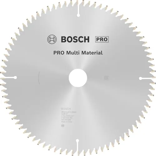 Bosch Accessories Multi Material 2608640450 - Hartmetall Kreissägeblatt 254 x 30 x 3.2 mm, präzise Schnitte in Aluminium, Kunststoff und Holz