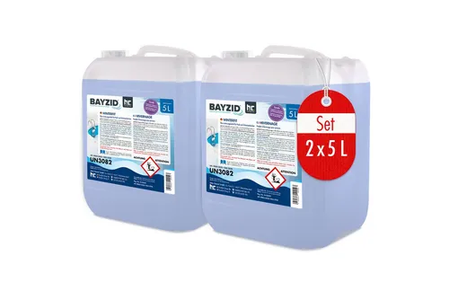 BAYZID® Winterfit Überwinterungsmittel für Pools – 2x 5 L Kanister - Poolzubehör für effektiven Algenschutz und Verhinderung von Kalkablagerungen – sorgt für einen sauberen Pool im Frühjahr ohne mühsame Reinigung.