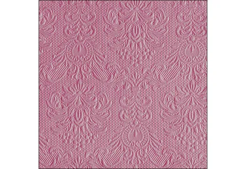 Ambiente Luxury Paper Products Papierserviette, Servietten Papier 33x33cm Elegance geprägt 15 Stück Altrosa