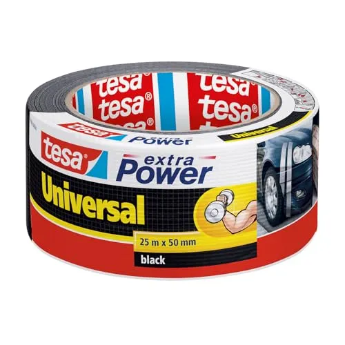 tesa extra Power® Universal Gewebeband schwarz 50 mm x 25 m von tesa