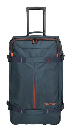 Travelite Tarifa Trolley Travel Bag Marine - Reisetasche mit großem Innenraum und zwei Rollen für einfachen Transport. Ideal für Reisen und perfekt organisiert.
