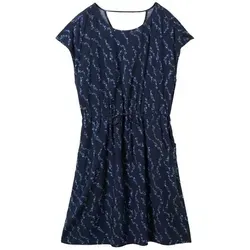 TOM TAILOR Denim Damen Basic Viskose Kleid mit Taschen in blau von Tom Tailor