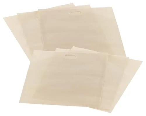 Rosenstein & Söhne Backpapier-Tasche: 6er-Set Dauer-Antihaft-XL-Toastbags für Toaster, Mikrowelle, Backofen (Backpapiertaschen für Toast, Backtrennbeutel, BBQ)