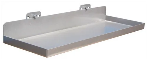 PROREGAL® Werkzeughalter Ablageschale für Lochplatte, BxT 35x12,5cm, Weissaluminium