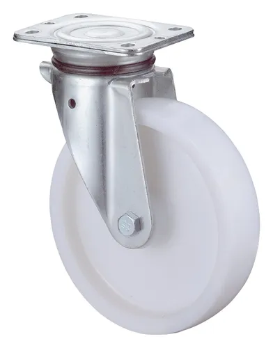 Schwerlastrolle N100.B10.127 - Transportgeräte & Rampen - Robuste Lenkrolle mit 600 kg Tragkraft, ideal für schwere Lasten und einfach zu montieren dank der Anschraubplatte.