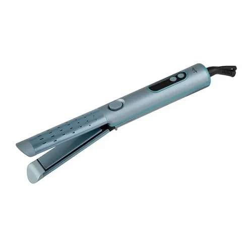 JATA JBPP1588 2-in-1 Haarglätter und Lockenstab mit Cool Air-Technologie, Keramik, schwimmend, für alle Haartypen, 4 Temperaturen, professionelle Ergebnisse, automatische Abschaltung