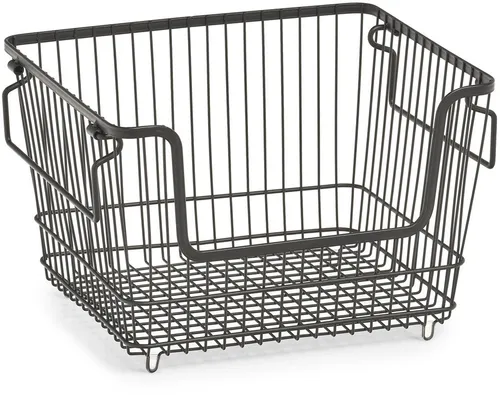 Zeller Present Organizer (1 St), Aufbewahrungskorb aus Metall, stapelbar