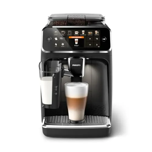 Philips LatteGo 5400 Kaffeevollautomat EP5441/50 - 15 bar Druck, Touchscreen und schlauchloses Milchsystem für perfekten Milchschaum zuhause