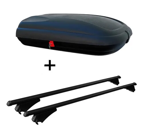 VDP Dachbox VDPCA320 320Ltr Carbonlook für VW Passat B8 - Gepäckträger mit 320 Liter Volumen in Carbon-Optik, inklusive Träger für aufliegende Reling, ideal für VW Passat B8 Variant ab 2014, abschließbar und leicht zu montieren.