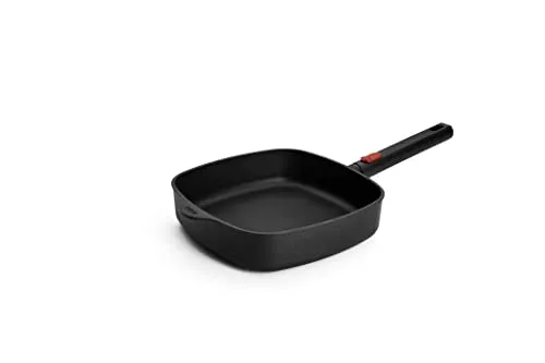 Woll Eco Logic QXR Viereckpfanne - Induktiv, 24x24 cm - Pfanne für alle Herdarten mit PFAS-freier Antihaftversiegelung für saftige Ergebnisse und einfache Reinigung. Ideal für mehr Platz beim Kochen.