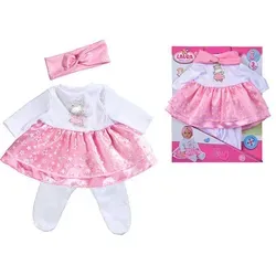 Simba 105400002 - Laura Glitzersternchenset, Kleid mit glitzerndem Rock, Stirnband und Strumpfhose für 38cm Puppen, Babypuppen Zubehör, 3 Teile, ab 3 Jahre