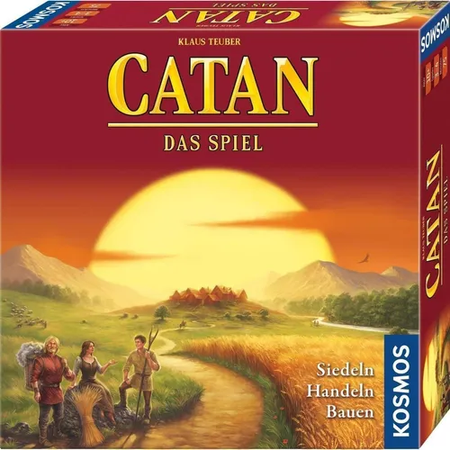 KOSMOS 682682 Catan - Basisspiel für 3-4 Personen, strategisches Familienspiel mit hohem Spaßfaktor und Erweiterungsmöglichkeiten
