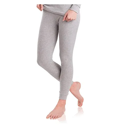 MT Damen Ski- & Thermohose - Winter Unterhose mit weicher Innenseite - Sports Grey XL