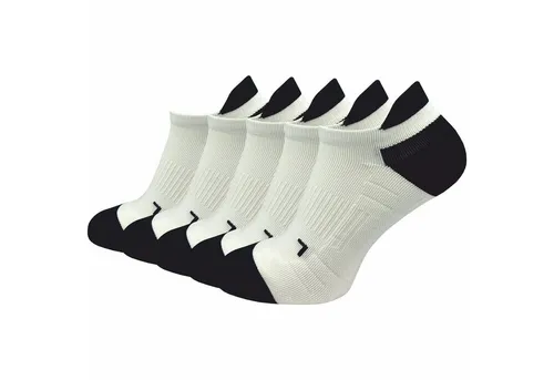 GAWILO 5 Paar Kurze Herren Laufsocken mit Kompression - Running-Socken für Herren mit Anti-Blasen Schutz und atmungsaktiven, feuchtigkeitsregulierenden Eigenschaften für optimalen Tragekomfort beim Joggen.
