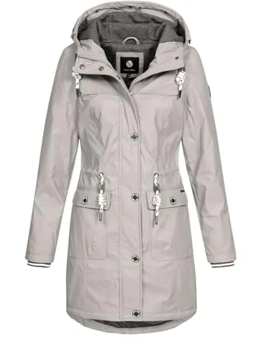 NEW VIEW Damen Regenjacke Annika Long Kitt M in beige von NEW VIEW