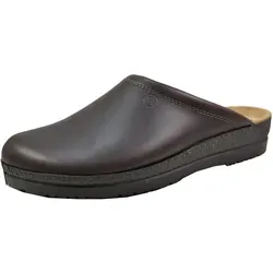 Rohde Herren Pantoletten Clogs Leder Neustadt-H 1515, Größe:41 EU, Farbe:Braun - Braun - 41