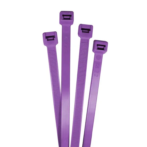 100x Kabelbinder 430 x 9mm Lila 80kg PA6.6 Polyamid Industriequalität
