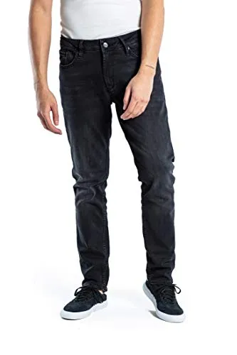 Reell Spider Black Wash 29/30 - Hochwertige Herrenjeans - Herren-Jeanshosen mit konischem Schnitt für perfekte Passform, aus Flex Denim für optimalen Komfort und Style. Ausgestattet mit YKK-Reißverschluss und original-Steppnaht.