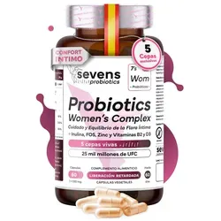 Probiotika Frauen Kapseln 5 Stämme mit Lactobacillus 12,5 Mrd KBE 60 Kapseln – Sevens