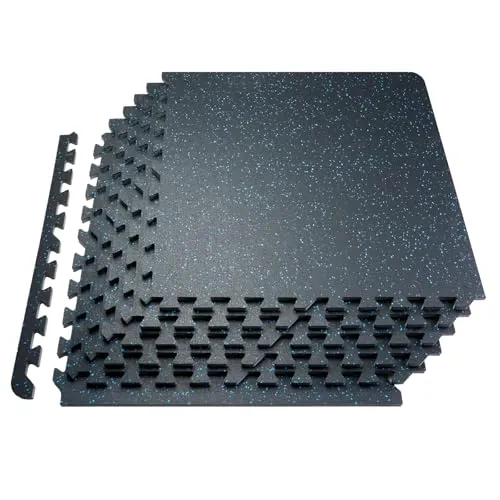 VEVOR Yoga Bodenmatten 6 STK. - Rutschfeste Trainingsmatten für Fitness - Dämmstoffe: 6 hochwertige Gymnastikmatten mit rutschfester Gummioberfläche und EVA-Schaum für sicheren Halt und Stoßdämpfung. Ideal für das Heim-Fitnessstudio und nachbarschaftsfreundliches Training.