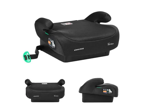 Kikkaboo Kindersitz i-Go i-Size, Sitzerhöhung für Kinder - Hochstuhl, Sitzerhöhung i-Go i-Size (125-150 cm) für Kinder von 4 bis 12 Jahren, kompakt und leicht, mit abnehmbarem Bezug und bequemen Armlehnen für optimalen Komfort.