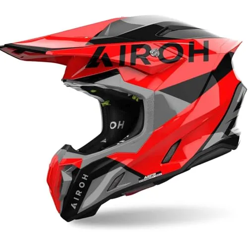 Airoh Twist 3 King Motocross Helm 2XL - Motorradhelm mit ASN für optimale Belüftung und AEFR für schnellen Notfallzugang, perfekt für anspruchsvolle Offroad-Fahrer.