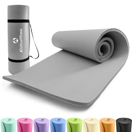 DoYourSports Fitnessmatte Ashanti – Rutschfest und Gelenkschonend - Sportmatte für Einsteiger & Fortgeschrittene, Stärke von 0,8cm bis 2cm, ideal für ein sicheres und angenehmes Training.