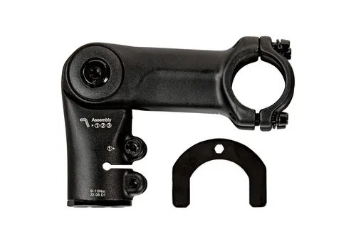 Zündapp Lenkervorbau X500 - Verstellbarer Ahead Fahrradvorbau 90 mm - Lenkervorbau für Fahrräder mit Ahead System, aus Aluminium, winkelverstellbar von 10 bis 90 Grad für optimale Sitzposition und mehr Komfort auf langen Fahrten.