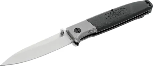 Walther Klappmesser EDK 2, 440C Stahl, Taschenmesser ideal für Alltag und Outdoor Aktivitäten, Everyday Knife, inkl. Clip (Tip-up/r) und Nylonholster