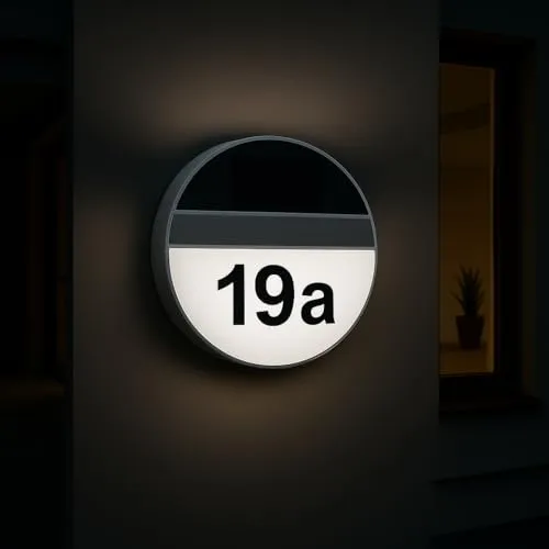 MeLiTec Solar LED Hausnummer SH06