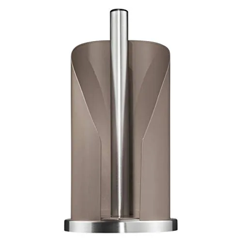 Wesco 322 104 Papierrollenhalter warm grey - Stilvoller Rollenhalter aus Edelstahl und pulverbeschichtetem Stahlblech, ideal für Küchen- oder Toilettenpapierrollen. Maße: 15.5 x 15.5 x 30cm, super standfest und funktional.