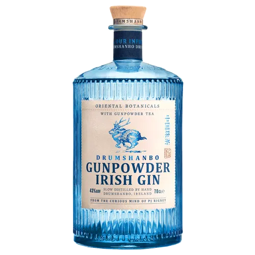 Drumshanbo Gunpowder Irish Gin 0,7 l - Premium Gin aus Irland mit 40,1% vol., handgefertigt ohne künstliche Zusatzstoffe – perfekt für Cocktails oder pur.