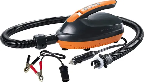 Aqua Marina Electric Pump Luftpumpe 12V - Die Aqua Marina 12V Elektropumpe ermöglicht schnelles Aufpumpen von SUP-Boards, Kajaks und Schlauchbooten. Mit digitalem Display und Auto-Stop-Funktion für einfachen, sicheren Einsatz – perfekt für Wassersportler!
