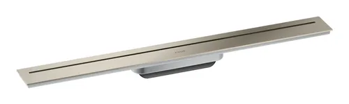 Axor Drain Fertigset Duschrinne 700 mm - Brushed Nickel - Elegante Duschrinnenlösung, frei im Raum positionierbar für individuelle Gestaltung im Bad.