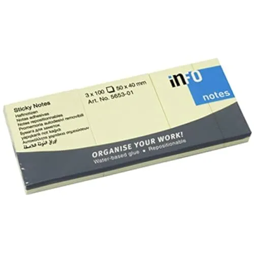 Haftnotiz 100 Blatt gelb 100x75mm