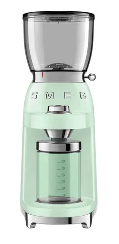 SMEG CGF01PGEU Kaffeemühle - Kaffeemühle in pastellgrün, 150 W Leistung für frisch gemahlenen Kaffee mit Stil.