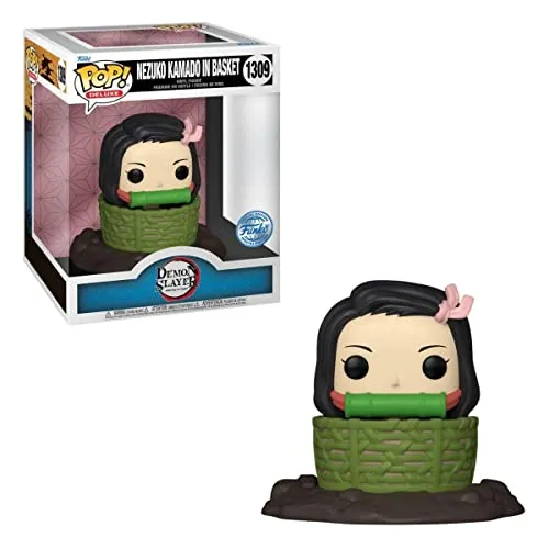 Demon Slayer Nezuko Kamado in Basket - Special Edition Funko Pop! Deluxe - Spielfiguren - Exklusive Funko Pop! Deluxe Figur von Nezuko Kamado aus Demon Slayer, ca. 9 cm groß und ideal für Sammler.