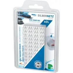 WM aquatec SilberNetz flex bis 60L Tankgröße - Frischwasserkanister & -tanks, ideal für Boot, Camping und Wohnwagen, sorgt für eine effektive Frischwasser-Konservierung mit bis zu 60L Kapazität.