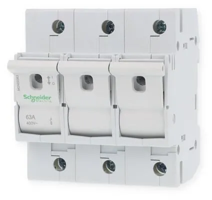 Schneider Electric MGN02363 Sicherungs-Lasttrennschalter 63A - Lasttrennschalter 3-polig, ideal für Sicherheit und Zuverlässigkeit in elektrischen Anlagen. Robuste Bauweise für langfristige Nutzung.