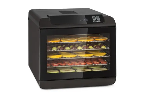 Klarstein Arizona Jerky Dörrautomat 500W - Dörrautomaten für gesunde Snacks: Der Klarstein Arizona Jerky Dörrautomat trocknet Lebensmittel schnell und energieeffizient bei 35-70°C - ideal für vitaminreiche Trockenfrüchte und Gemüse!