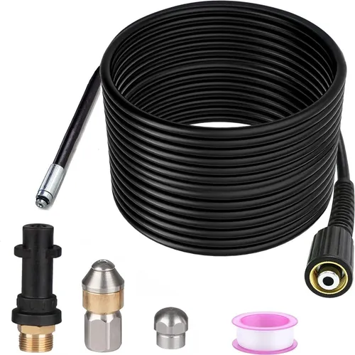 m Déboucheur Canalisation für Karcher Nettoyeur Haute Pression Déboucheur Canalisation Professionnel, kompatibel mit K2-K7/HD/HDS 180 Bar, 60 °C 15