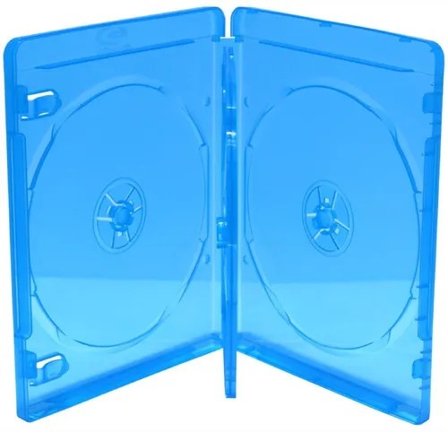 Mediarange DVD-Hülle 5 Blu-ray Hüllen 4er Box 14 mm für je 4 BD / CD / DVD blau