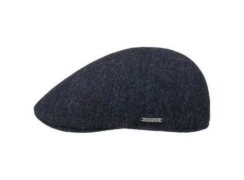 Stetson Flat Cap Texas Woolrich mit Schirm - Flat Cap aus hochwertiger Wolle, atmungsaktiv und feuchtigkeitsregulierend dank 100% Baumwollinnenfutter, ideal für modebewusste Looks das ganze Jahr über.