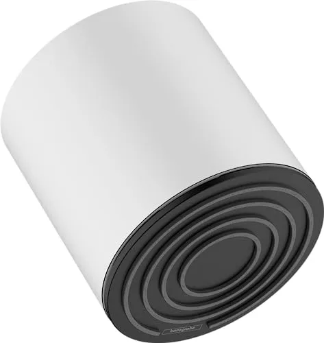 hansgrohe Pulsify S Kopfbrause 105 - Mattweiß - Duschbrausen & -köpfe mit 1 Strahlart, elegantes mattweißes Design und optimale Wasserverteilung für ein entspannendes Duscherlebnis.