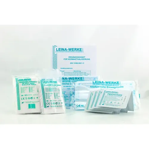 Leina Werke Erste Hilfe Material Leina Nachfüllung DIN 13169 Ergänzungsset zur Normaktualisierung DIN 13169:2021-11 24027