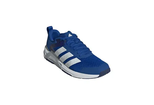 adidas Fitnessschuhe Dropset Control Trainer blau/weiß Herren, Größe 44 2/3 (10,5) - Stabiler Trainingsschuh für Krafttraining mit breiter Passform und zuverlässiger Unterstützung. Das atmungsaktive Obermaterial sorgt für Komfort während intensiver Workouts.