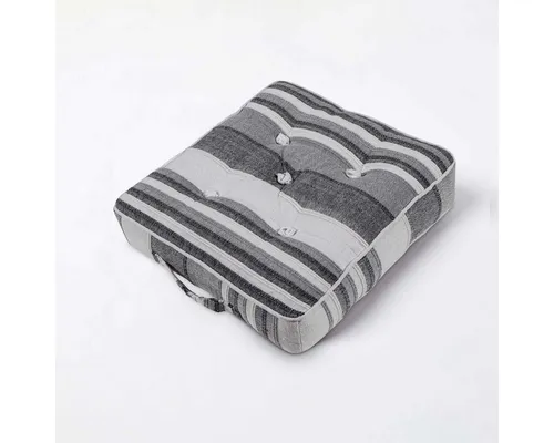 Homescapes Bodenkissen Sitzkissen Stuhlkissen Morocco grau