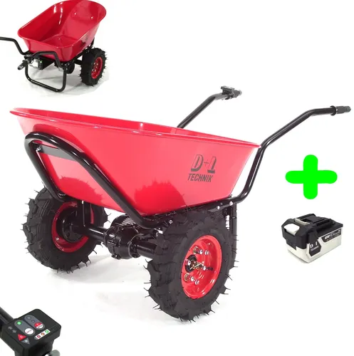Apex Elektrische Schubkarre 260kg – 2-Rad Akku 18,5V