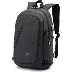WENIG Laptop Rucksack Herren Schwarz 15.6 Zoll